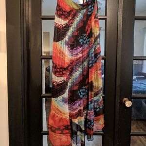 Multicolored skirt - flowy and fun!